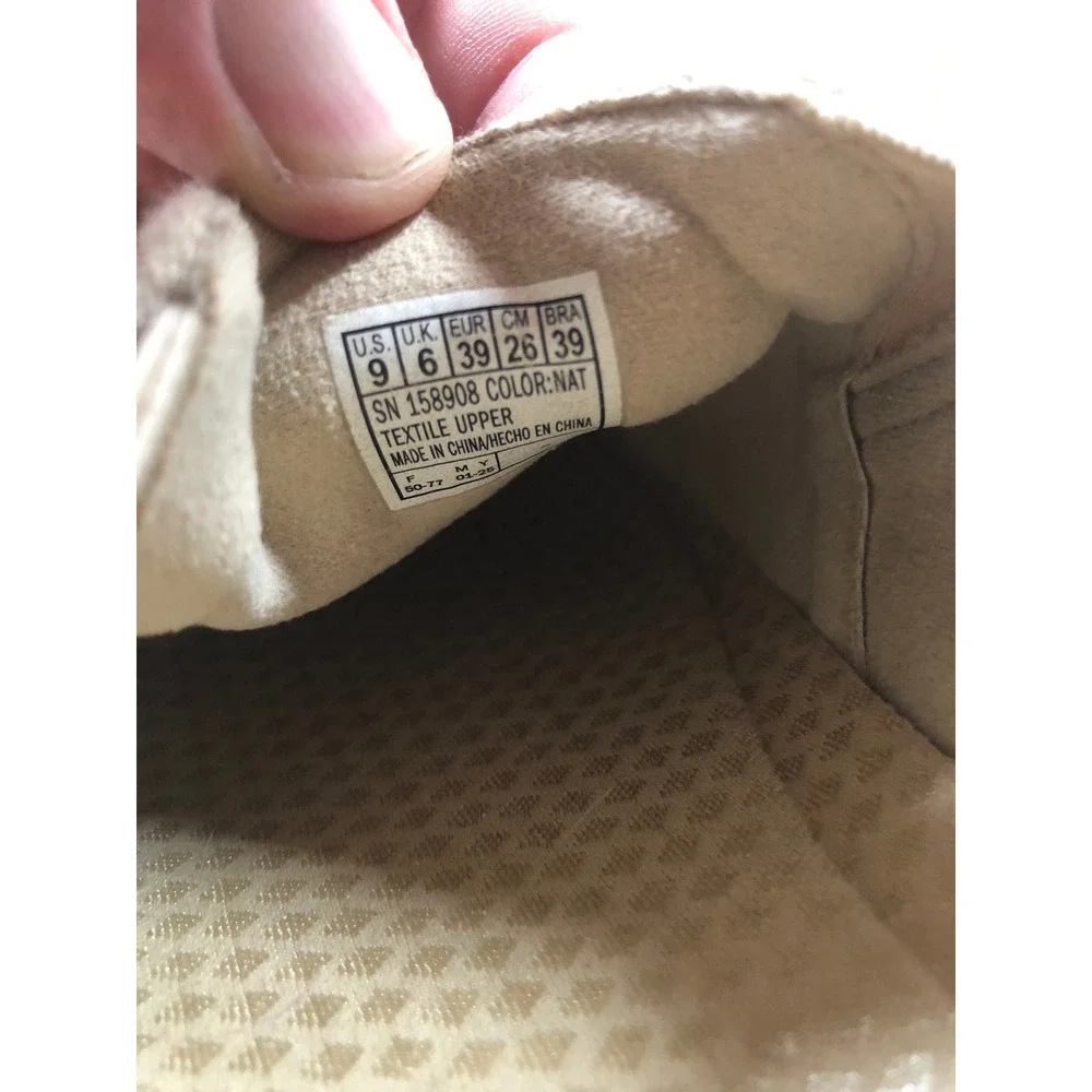 Skechers Martha Stewart Womens US 9 Espadrille Platform Slip On Shoes Natural